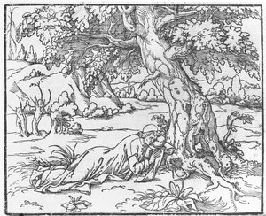 Page de Discours du Songe de Poliphile, par Francesco Colonna, 1546 - French School